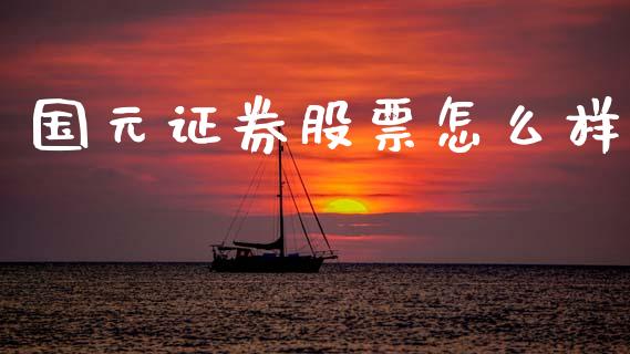国元证券股票怎么样_https://wap.yjjixie.cn_证券市场_第1张