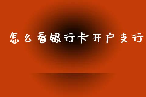 怎么看银行卡开户支行_https://wap.yjjixie.cn_港股行情_第1张
