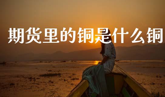 期货里的铜是什么铜_https://wap.yjjixie.cn_证券市场_第1张