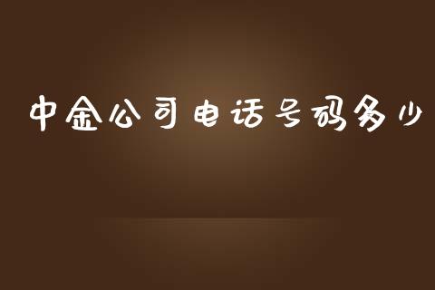 中金公司电话号码多少_https://wap.yjjixie.cn_港股行情_第1张