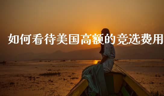 如何看待美国高额的竞选费用_https://wap.yjjixie.cn_保险理财_第1张