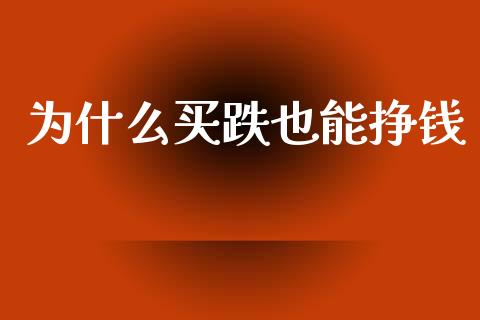 为什么买跌也能挣钱_https://wap.yjjixie.cn_保险理财_第1张