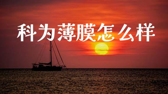 科为薄膜怎么样_https://wap.yjjixie.cn_保险理财_第1张