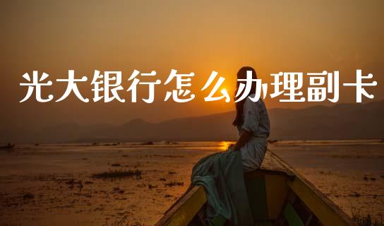 光大银行怎么办理副卡_https://wap.yjjixie.cn_商业资讯_第1张