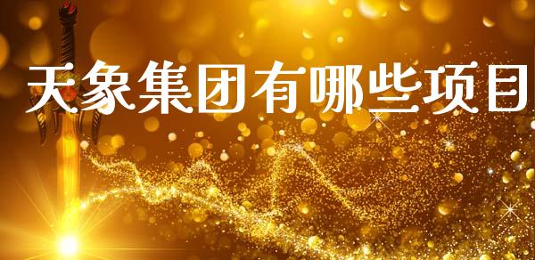 天象集团有哪些项目_https://wap.yjjixie.cn_保险理财_第1张