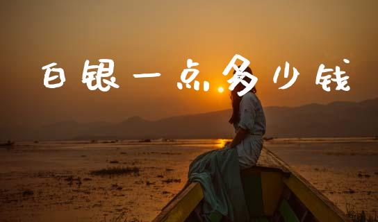 白银一点多少钱_https://wap.yjjixie.cn_港股行情_第1张