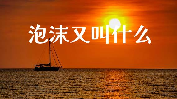 泡沫又叫什么_https://wap.yjjixie.cn_商业资讯_第1张