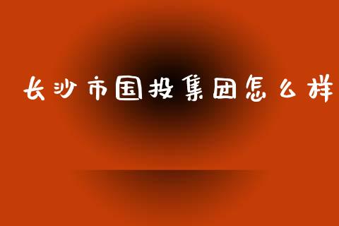 长沙市国投集团怎么样_https://wap.yjjixie.cn_商业资讯_第1张