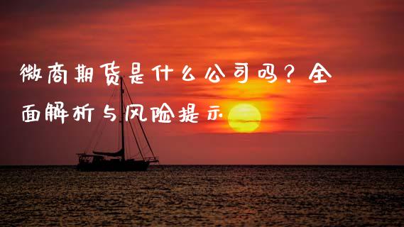 微商期货是什么公司吗？全面解析与风险提示_https://wap.yjjixie.cn_保险理财_第1张