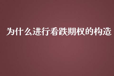 为什么进行看跌期权的构造_https://wap.yjjixie.cn_证券市场_第1张