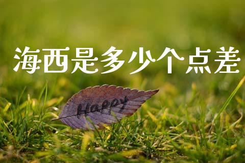 海西是多少个点差_https://wap.yjjixie.cn_证券市场_第1张