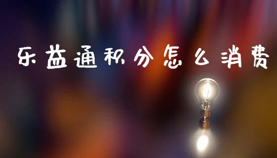 乐益通积分怎么消费_https://wap.yjjixie.cn_证券市场_第1张
