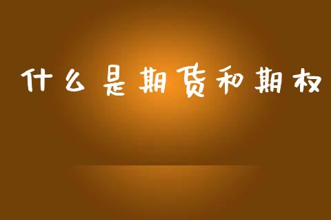 什么是期货和期权_https://wap.yjjixie.cn_保险理财_第1张