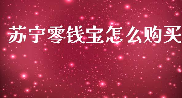 苏宁零钱宝怎么购买_https://wap.yjjixie.cn_港股行情_第1张
