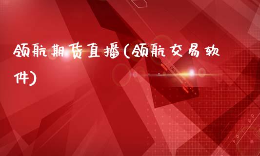 领航期货直播(领航交易软件)_https://wap.yjjixie.cn_商业资讯_第1张