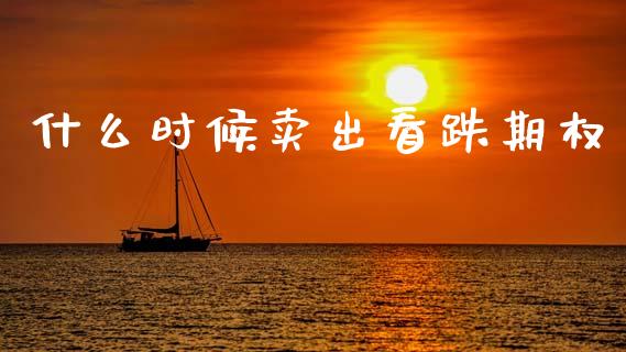 什么时候卖出看跌期权_https://wap.yjjixie.cn_保险理财_第1张