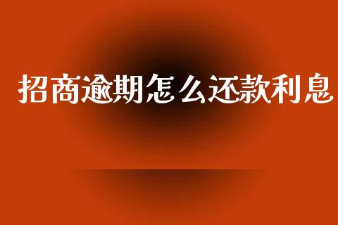 招商逾期怎么还款利息_https://wap.yjjixie.cn_保险理财_第1张