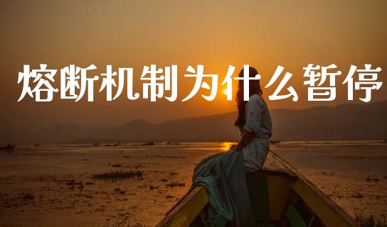 熔断机制为什么暂停_https://wap.yjjixie.cn_证券市场_第1张