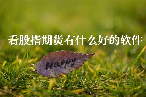 看股指期货有什么好的软件_https://wap.yjjixie.cn_港股行情_第1张