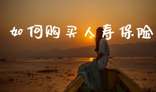 如何购买人寿保险_https://wap.yjjixie.cn_保险理财_第1张