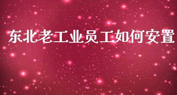 东北老工业员工如何安置_https://wap.yjjixie.cn_港股行情_第1张