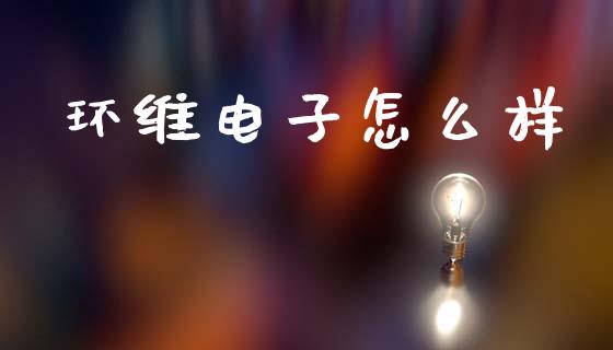 环维电子怎么样_https://wap.yjjixie.cn_港股行情_第1张