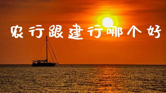 农行跟建行哪个好_https://wap.yjjixie.cn_商业资讯_第1张