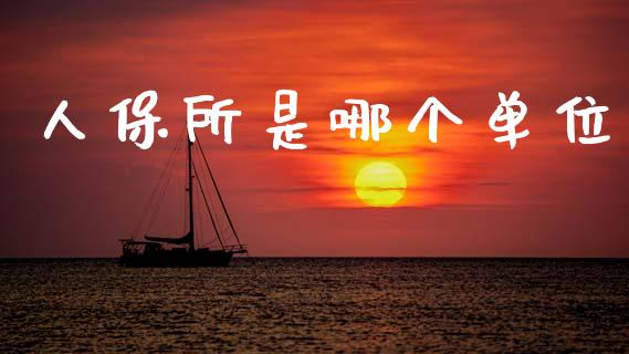 人保所是哪个单位_https://wap.yjjixie.cn_保险理财_第1张
