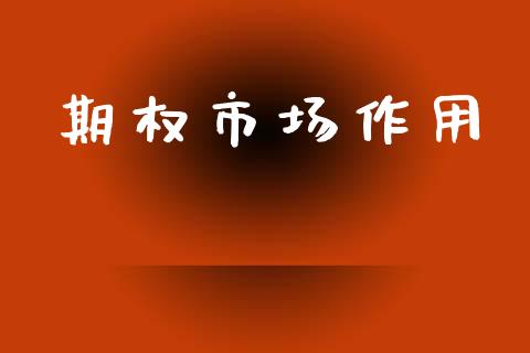 期权市场作用_https://wap.yjjixie.cn_证券市场_第1张