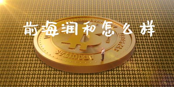 前海润和怎么样_https://wap.yjjixie.cn_保险理财_第1张