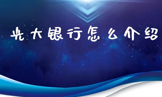 光大银行怎么介绍_https://wap.yjjixie.cn_证券市场_第1张