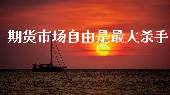 期货市场自由是最大杀手_https://wap.yjjixie.cn_证券市场_第1张