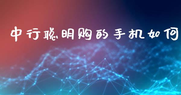中行聪明购的手机如何_https://wap.yjjixie.cn_港股行情_第1张