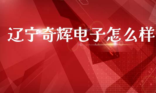 辽宁奇辉电子怎么样_https://wap.yjjixie.cn_保险理财_第1张