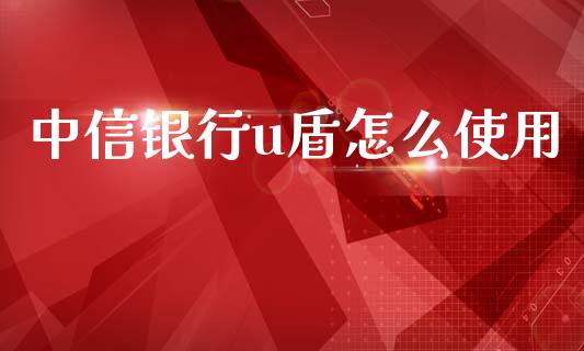 中信银行u盾怎么使用_https://wap.yjjixie.cn_保险理财_第1张