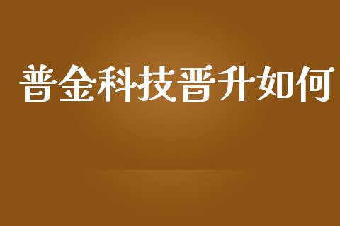 普金科技晋升如何_https://wap.yjjixie.cn_保险理财_第1张