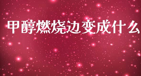 甲醇燃烧边变成什么_https://wap.yjjixie.cn_保险理财_第1张