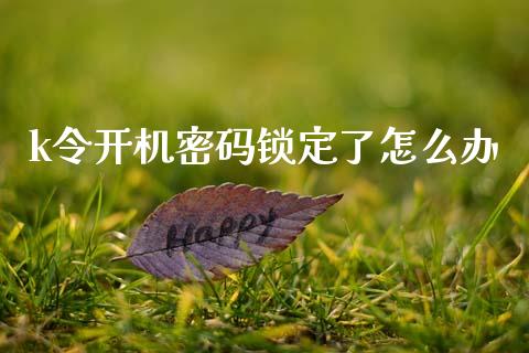 k令开机密码锁定了怎么办_https://wap.yjjixie.cn_保险理财_第1张