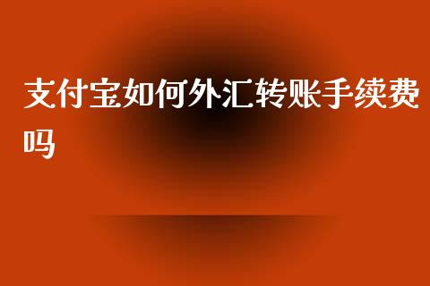 支付宝如何外汇转账手续费吗_https://wap.yjjixie.cn_港股行情_第1张