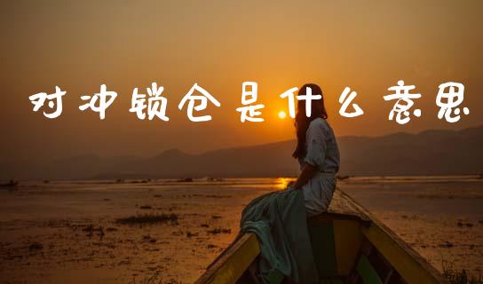 对冲锁仓是什么意思_https://wap.yjjixie.cn_保险理财_第1张