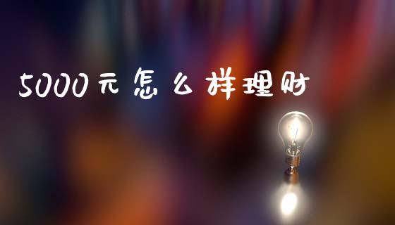 5000元怎么样理财_https://wap.yjjixie.cn_证券市场_第1张