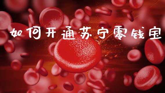 如何开通苏宁零钱宝_https://wap.yjjixie.cn_证券市场_第1张