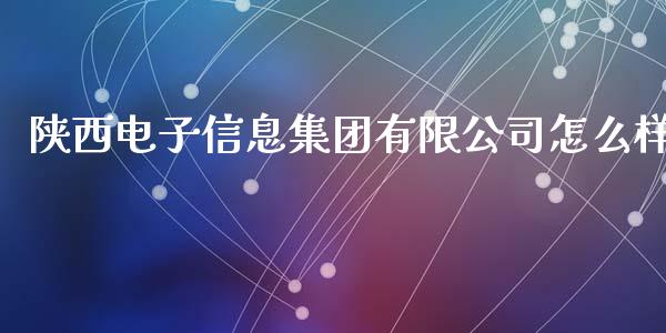 陕西电子信息集团有限公司怎么样_保险理财_第1张_商业资讯_保险理财_证券市场_港股行情 陕西电子信息集团有限公司怎么样_https://wap.yjjixie.cn_保险理财_第1张