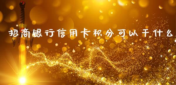 招商银行信用卡积分可以干什么_https://wap.yjjixie.cn_证券市场_第1张