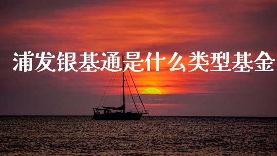 浦发银基通是什么类型基金_https://wap.yjjixie.cn_港股行情_第1张