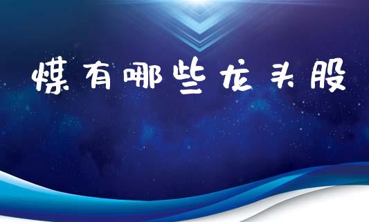 煤有哪些龙头股_https://wap.yjjixie.cn_证券市场_第1张