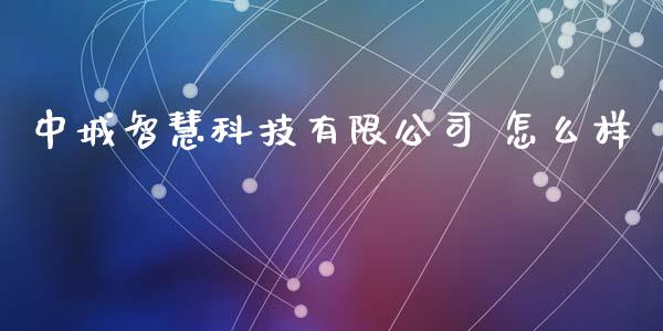 中城智慧科技有限公司 怎么样_https://wap.yjjixie.cn_港股行情_第1张