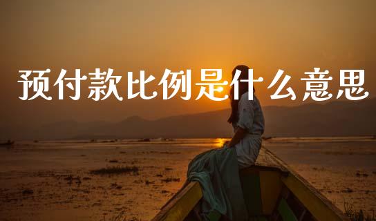 预付款比例是什么意思_https://wap.yjjixie.cn_港股行情_第1张