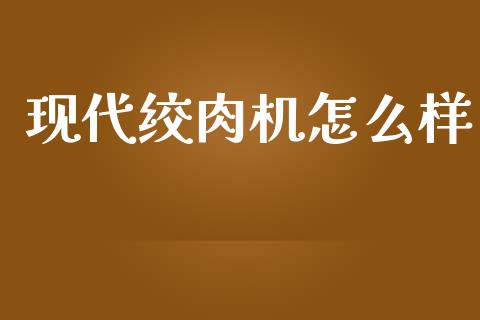 现代绞肉机怎么样_https://wap.yjjixie.cn_证券市场_第1张