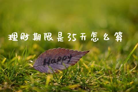 理财期限是35天怎么算_https://wap.yjjixie.cn_保险理财_第1张